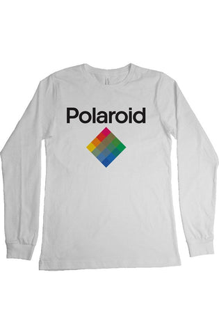 Be Original Be Polaroid White Long Sleeve T Shirt - White
