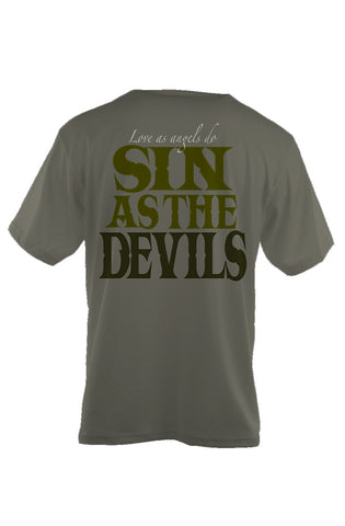 Sin As Devils Oversized Heavyweight T Shirt