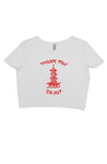 Thank You Enjoy Women's crop tee