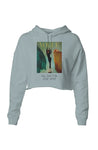 Womens graphic lightweight Crop Hoodie