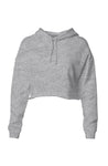 Women's Lightweight Crop Hoodie - Ash