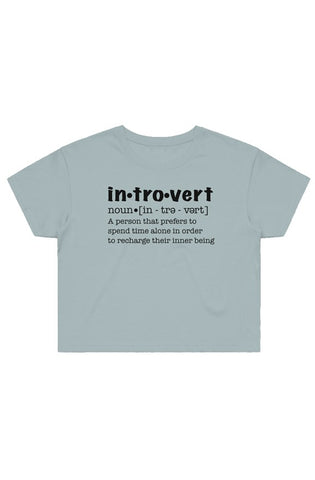 Introvert Crop Tee