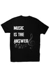 Music is the Answer Black Tee