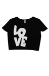 Asymmetric Big Love Crop Tee